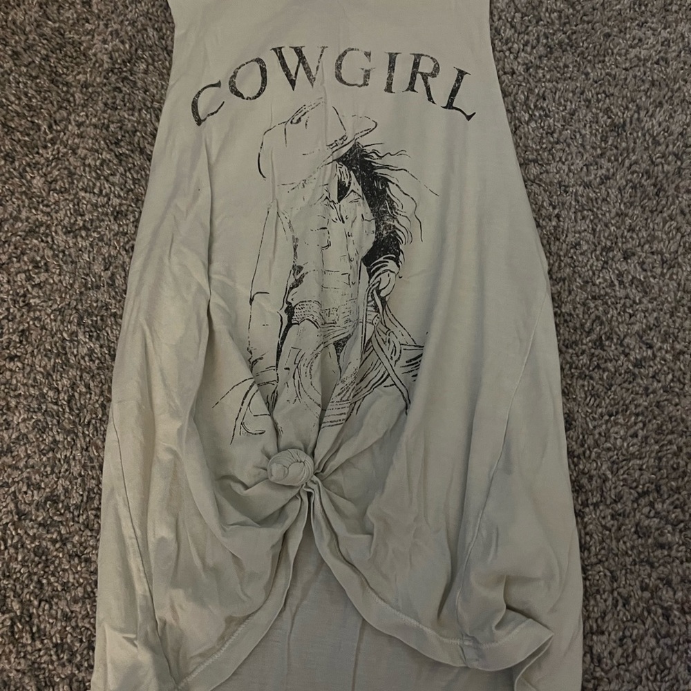 Cowgirl workout tank top